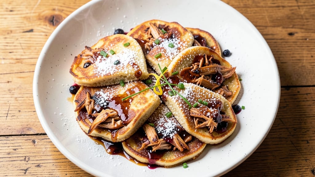 Chicken Pancake Recipe: Fluffy Scramble Stuffed in Crispy Waffles