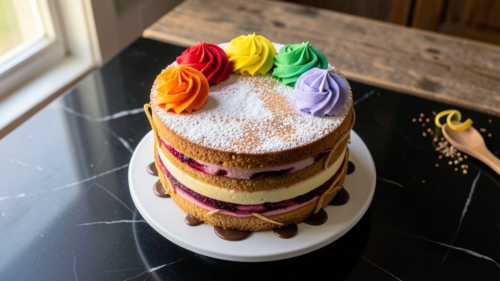 6-Inch Rainbow Cake Recipe: Layered Color Magic in One Pan