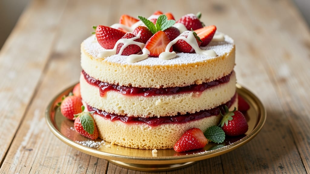 Ambrosia Bakery Fresh Strawberry Cake Recipe: Layers of Vanilla Bliss and Bursting Berries