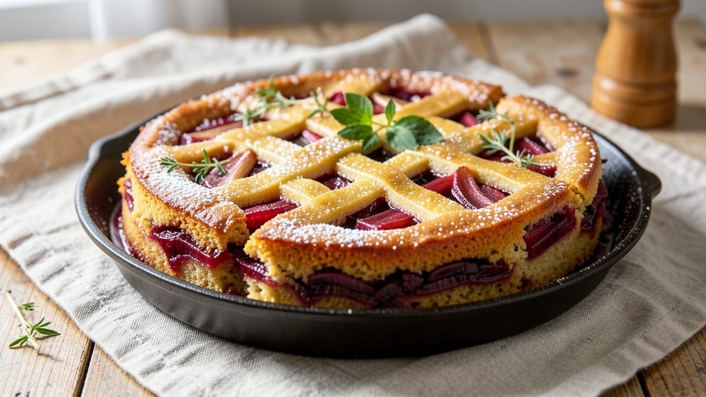 America's Test Kitchen Rhubarb Upside-Down Cake Recipe: Caramelized Rhubarb Hearts and Buttery Crust Harmony