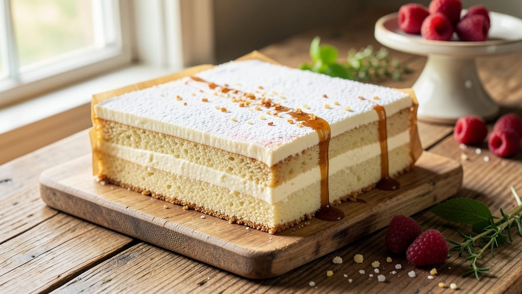 9-Inch Square Cake Recipe: Layered Vanilla Buttercream Bliss