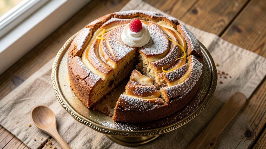 5 Star Coffee Cake Recipe: Vanilla Swirl and Walnut Top Magic
