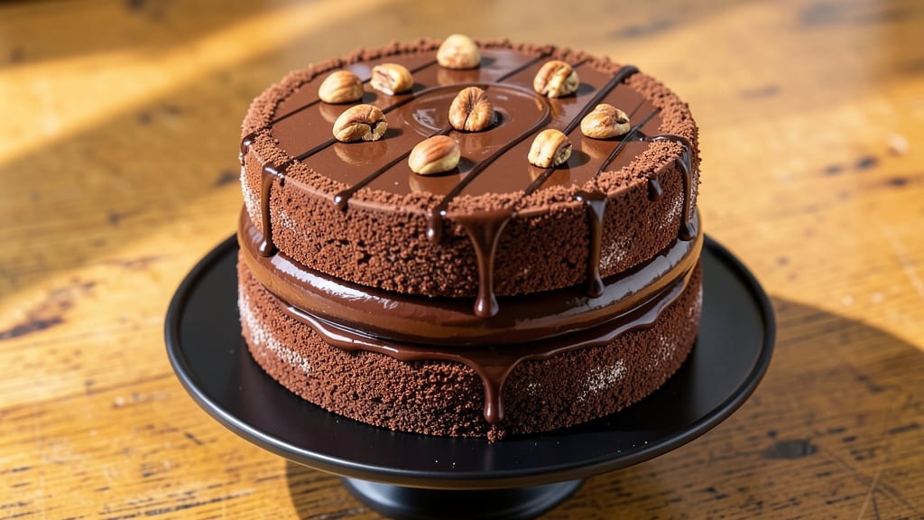 9-Inch Round Chocolate Cake Recipe: Triple-Layer Moisture With Vanilla Buttercream Crown