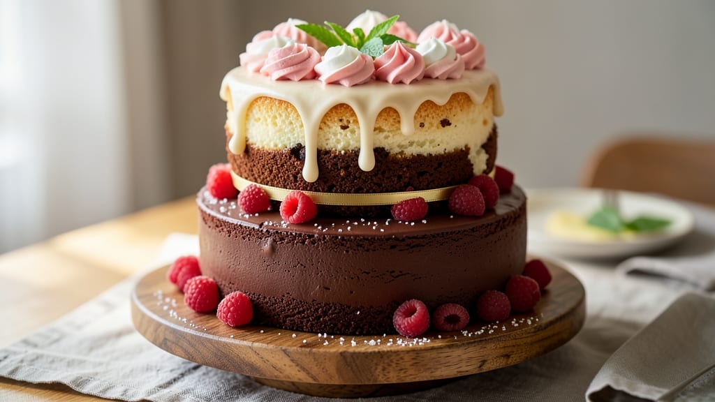 2 Tier Birthday Cake Recipe: Stacked Height With Buttercream Luxe