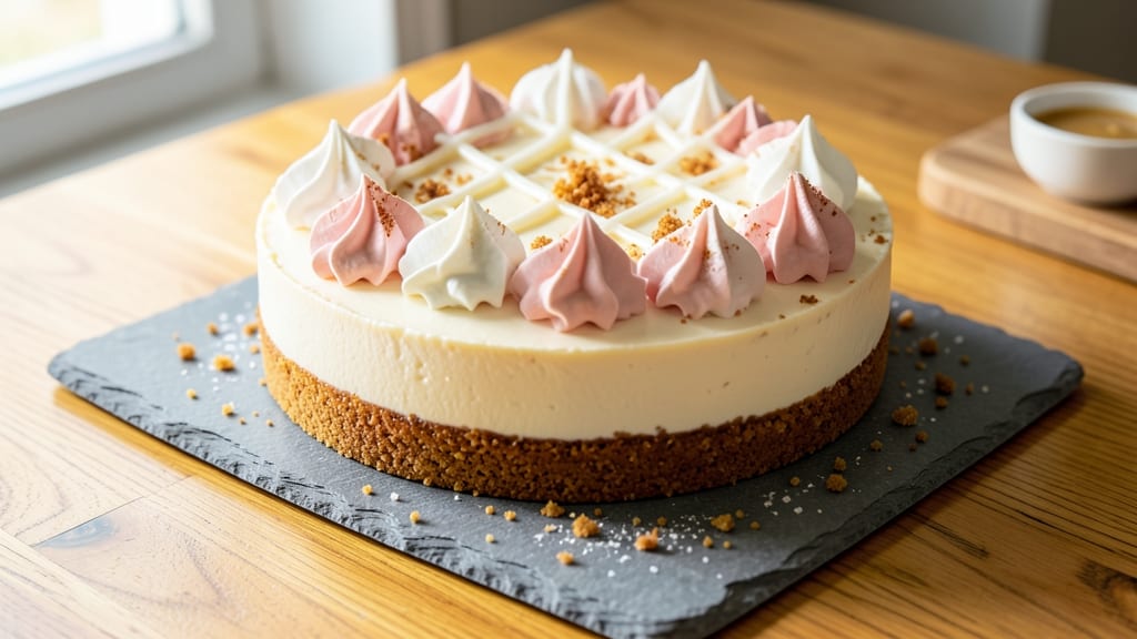 7-Inch No-Bake Cheesecake Recipe: Chilled Creamy Center With Crunchy Graham Topping