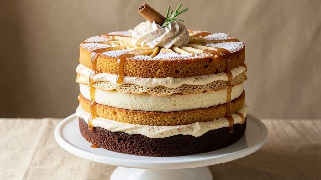 3 Layer Eggnog Cake Recipe: Spiced Vanilla Swirls and Creamy Frosting Harmony