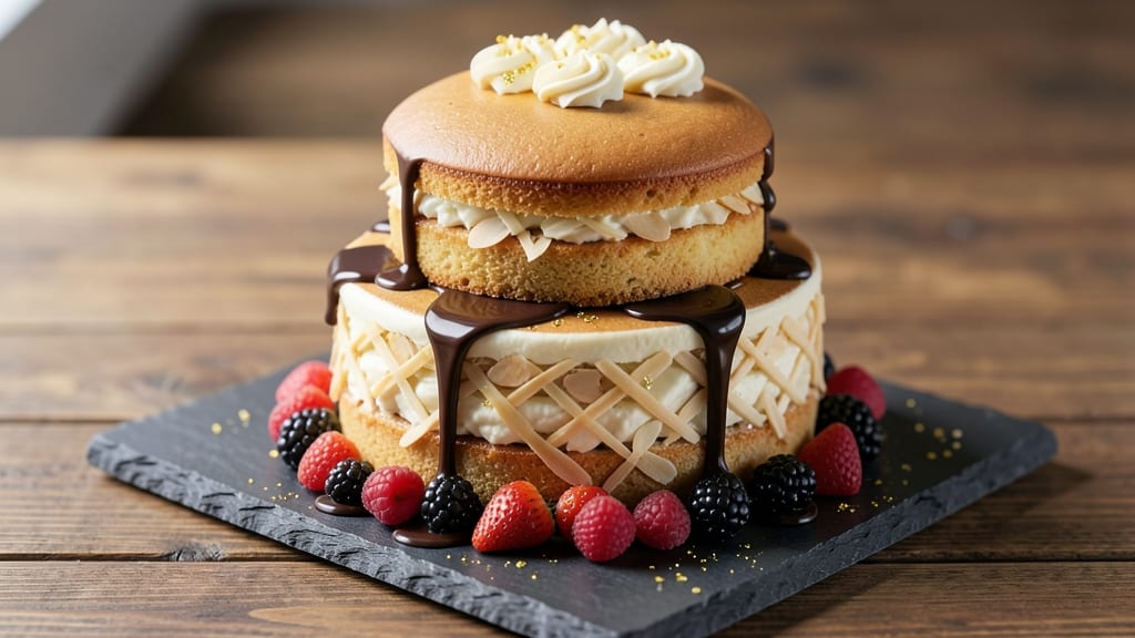3D Cake Recipe: Stacked Layers With Hidden Surprise Filling