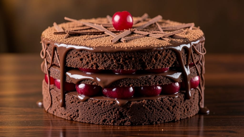 2 Layer Black Forest Cake Recipe: Decadent Chocolate and Cherries in Every Bite