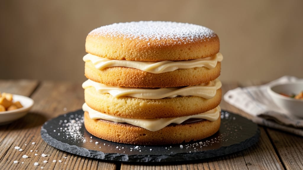 6-Inch Layer Cake Recipe: Vanilla Buttercream Swirls With Crispy Layers