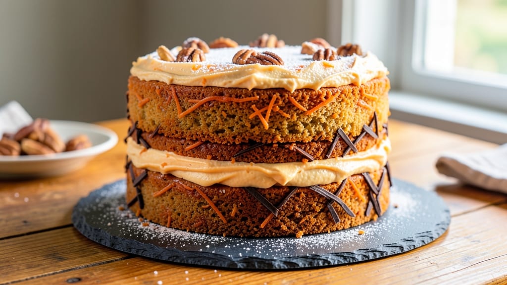 6-Inch 3-Layer Carrot Cake Recipe: Mini Batch with Cream Cheese Swirl Bliss