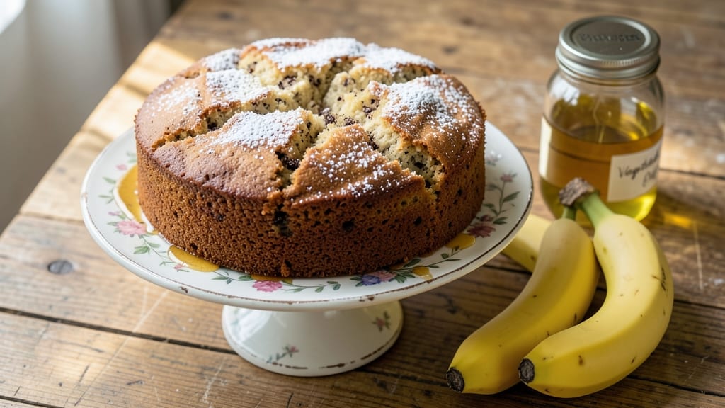 Banana Cake Recipe With Vegetable Oil: Moist Layers and Vanilla Buttercream Bliss