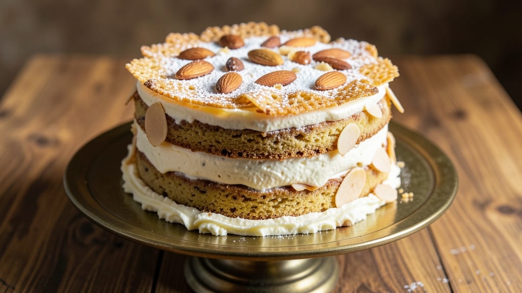 Almond Bakewell Cake Recipe: Jam-Filled Layers With Crunchy Topping