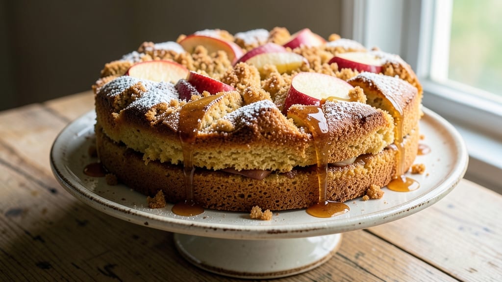 American Apple Cake Recipe: Spiced Vanilla Swirls With Buttery Crust