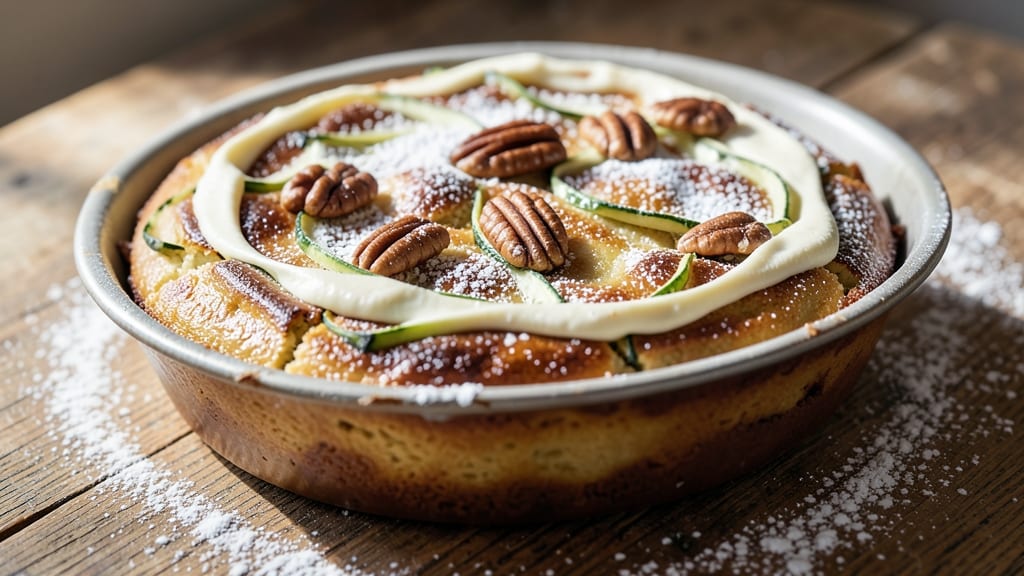 8x8 Zucchini Cake Recipe: Moist Layers with Walnut Cinnamon Crunch