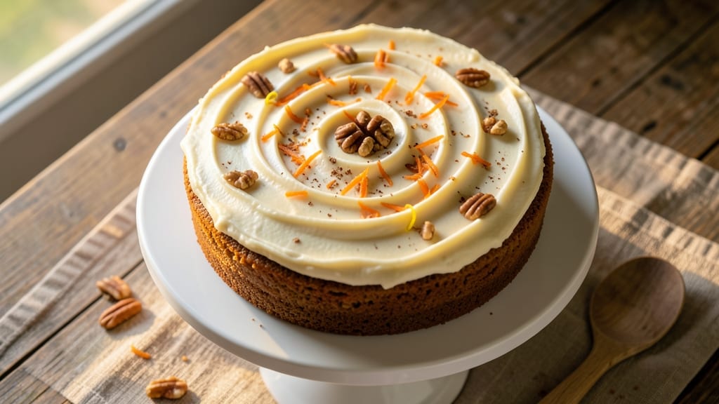 6-Inch Round Carrot Cake Recipe: Moist Spice Cake With Cream Cheese Frosting
