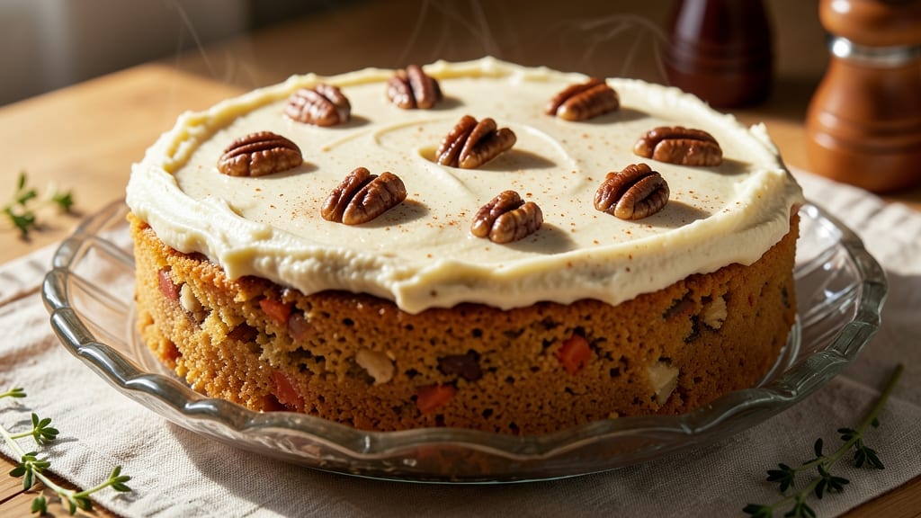 1970s Carrot Cake Recipe: Walnut-Studded Spice Cake With Cream Cheese Frosting