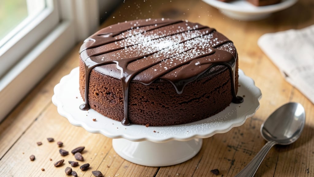 8-Inch Single Layer Chocolate Cake Recipe: Decadent Fudgy Core and Silky Frosting