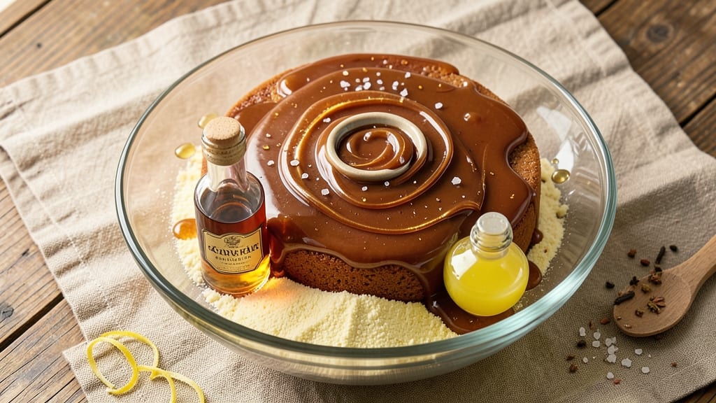 Amaretto Cake Glaze Recipe: Nutty Liqueur Shine With Crisp Edges