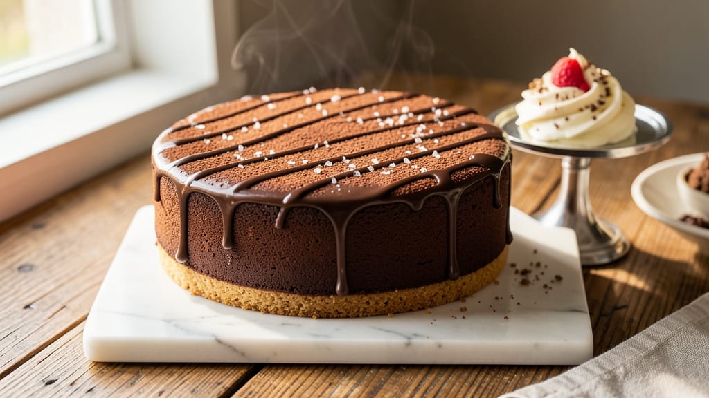 9-Inch Single Layer Chocolate Cake Recipe: Fudgy Crust and Moist Center Magic