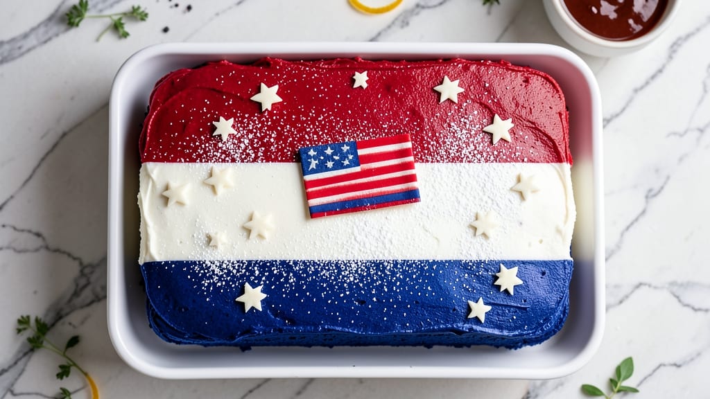 American Flag Sheet Cake Recipe: Bold Red, White, and Blue Layers