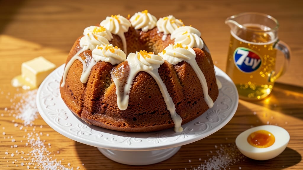 7up Bundt Cake Mix Recipe: Citrusy Swirls and Vanilla Frosting Bliss