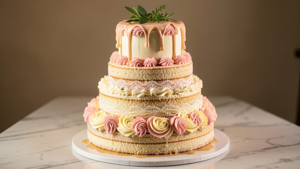 3 Tier Wedding Cake Recipe: Tiered Elegance With Buttercream Artistry