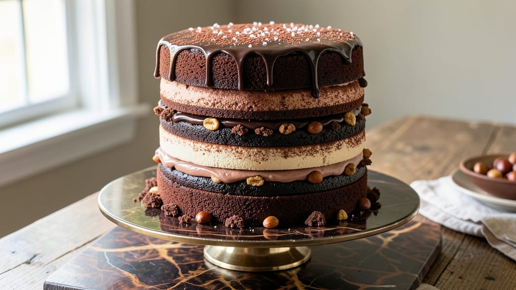 7-Layer Chocolate Cake Recipe From Scratch: Decadent Stack of Fudgy and Fluffy Layers