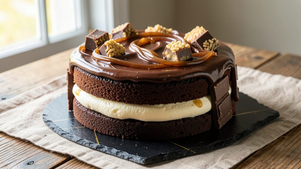 3 Musketeers Cake Recipe: Nutty Chocolate Layers With Caramel Swirls