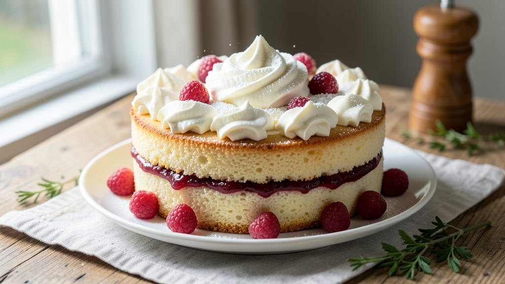 9-Inch Victoria Sponge Cake Recipe: Light-as-Air Layers With Jam-Filled Magic