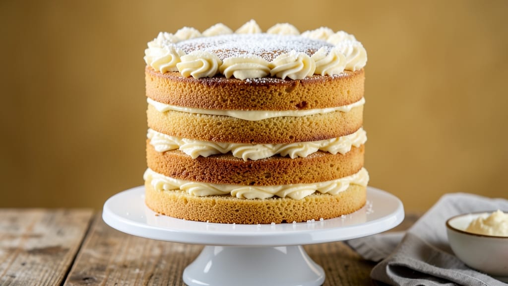 16 Layer Cake Recipe: Stacked Vanilla Heaven With Buttercream Bliss