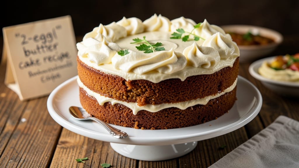 2 Egg Butter Cake Recipe: Lightest Moisture Without a Drop of Oil