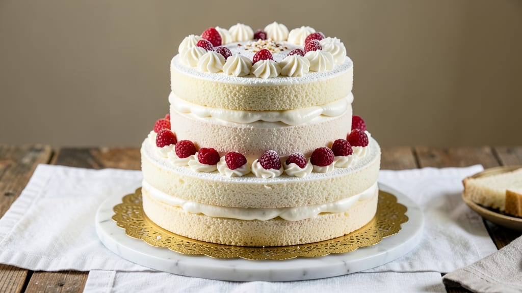 3 Layer White Cake Recipe From Scratch: Vanilla Buttercream Luxe With Crispy Layers