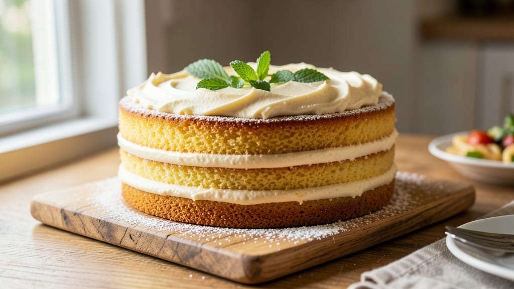 13x9 Yellow Cake Recipe: Triple-Layered Height With Silky Vanilla Frosting