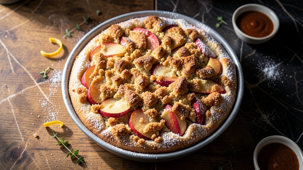 Apple Cake with Crumb Topping Recipe: Buttery Streusel Over Moist Layers