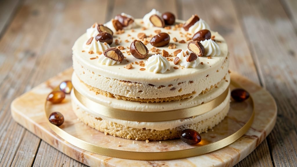 Almond Roca Cake Recipe: Nutty Crunch Layers With Creamy Cheesecake Core