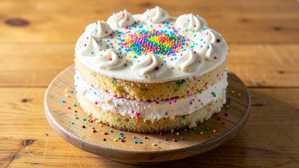 4-Inch Funfetti Cake Recipe: Hidden Rainbow Swirls in Mini Bites