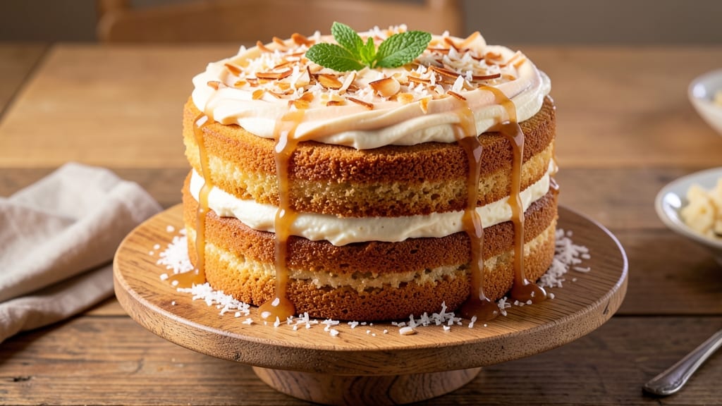 8-Inch Coconut Cake Recipe: Tropical Layers With Toasted Coconut Crunch