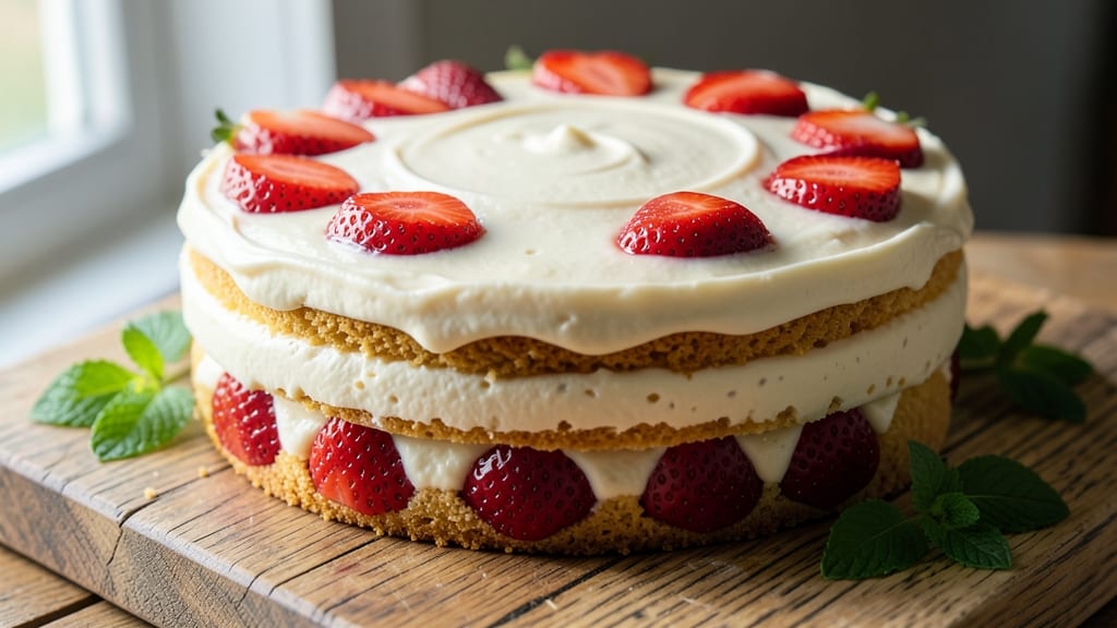 9x13 Strawberry Cake Recipe: Triple-Layered Bliss With Cream Cheese Frosting