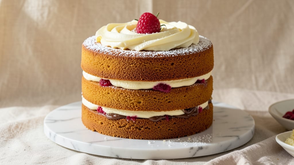 3 Layer Sponge Cake Recipe: Vanilla Buttercream Heaven in Glass Jars